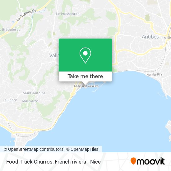 Food Truck Churros map