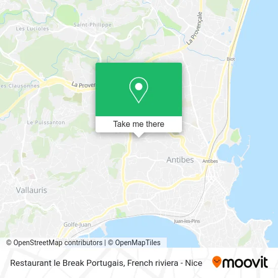 Restaurant le Break Portugais map