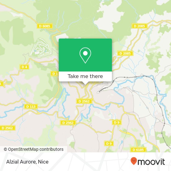 Mapa Alzial Aurore, 12 Avenue Général de Gaulle 06130 Grasse