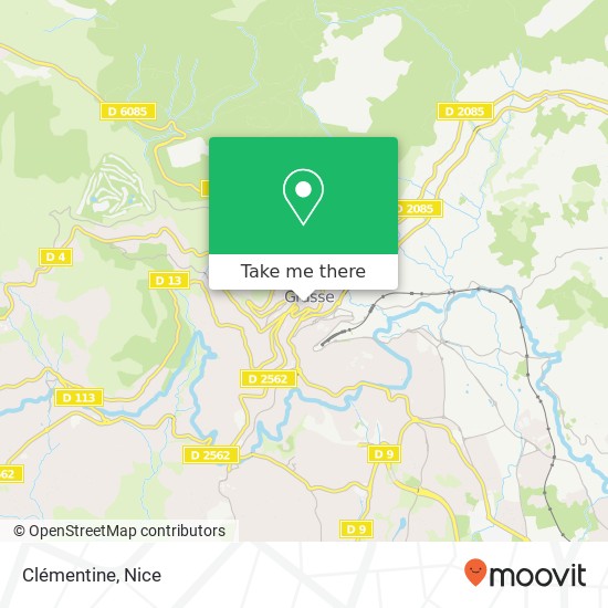 Mapa Clémentine, 22 Rue Jean Ossola 06130 Grasse