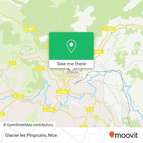 Glacier les Pingouins, 1 Rue des Fabreries 06130 Grasse map