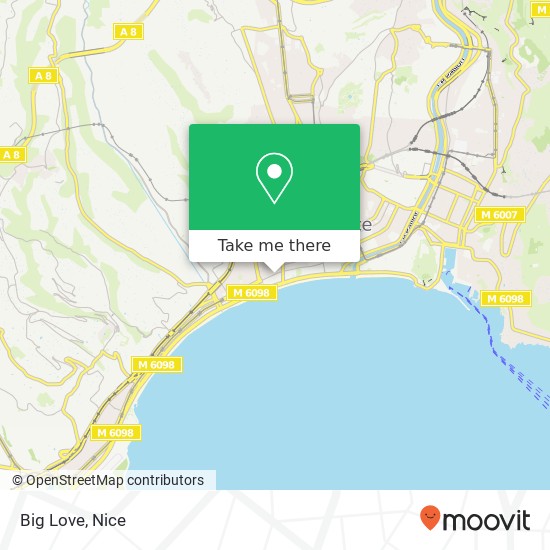 Big Love, 105 Rue de France 06000 Nice map