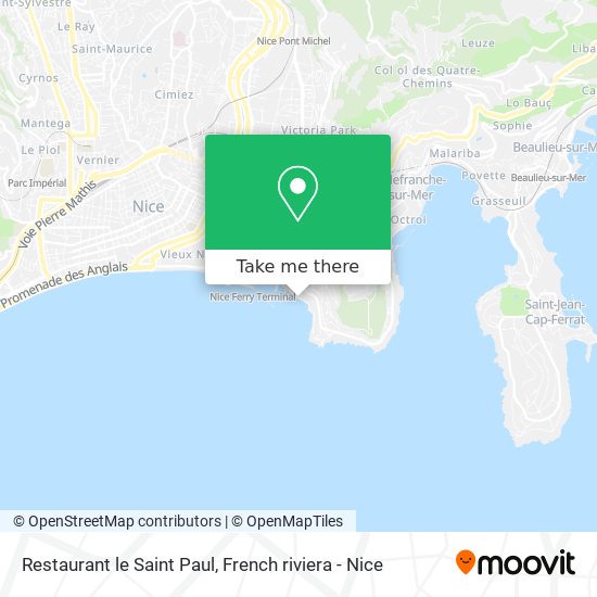 Restaurant le Saint Paul map