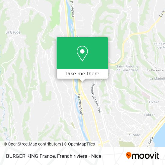 BURGER KING France map