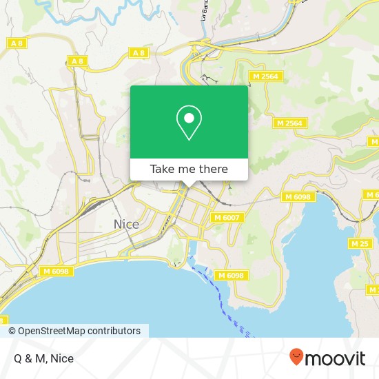 Q & M, 1 Rue Thaon de Revel 06300 Nice map