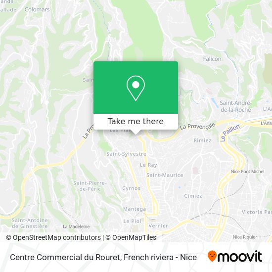 Mapa Centre Commercial du Rouret