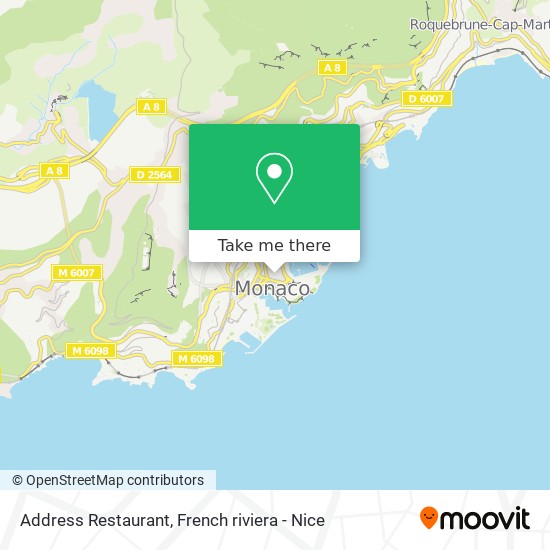 Address Restaurant map