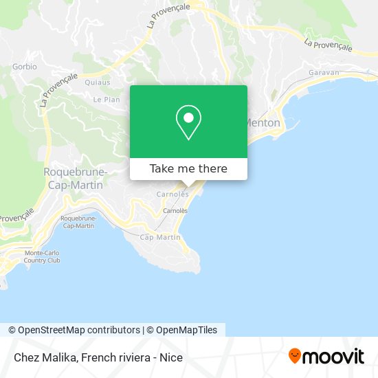 Chez Malika map