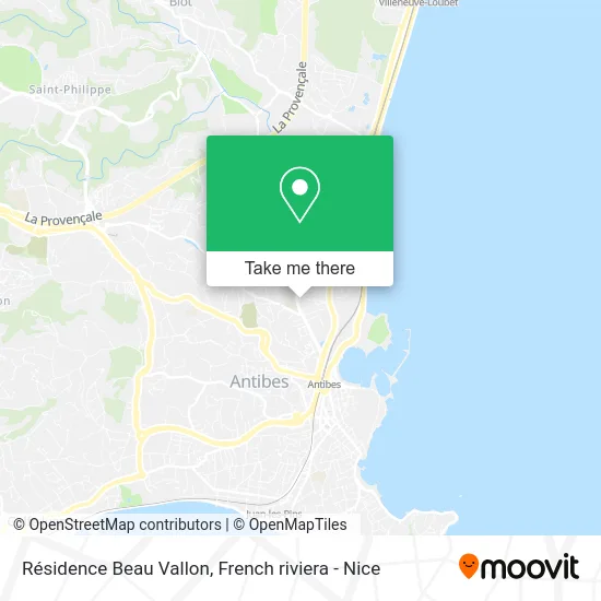 Résidence Beau Vallon map