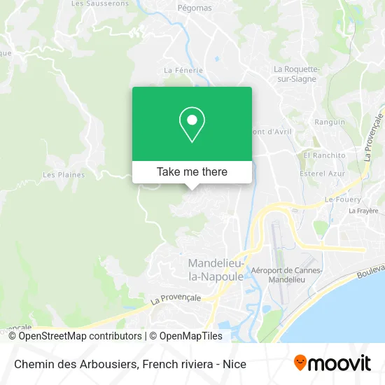 Chemin des Arbousiers map