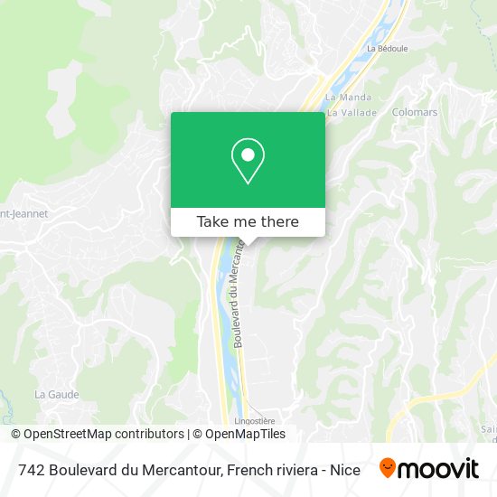 742 Boulevard du Mercantour map