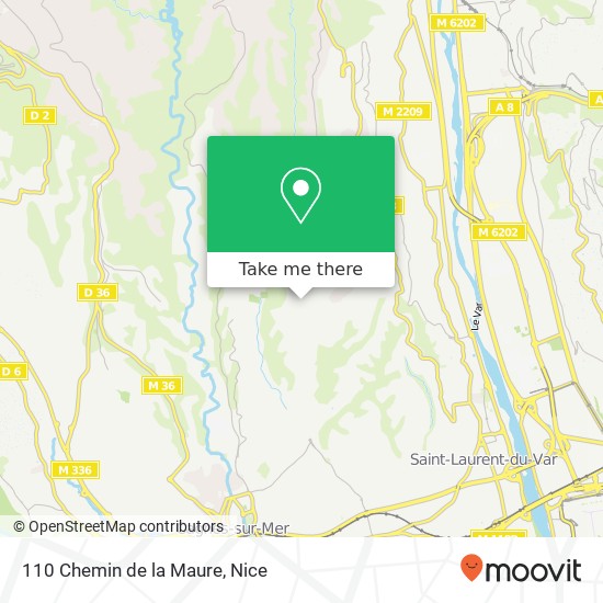 110 Chemin de la Maure map