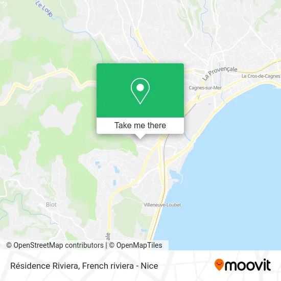 Résidence Riviera map