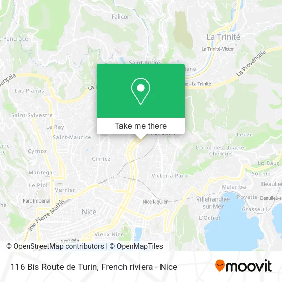 116 Bis Route de Turin map