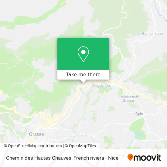 Chemin des Hautes Chauves map