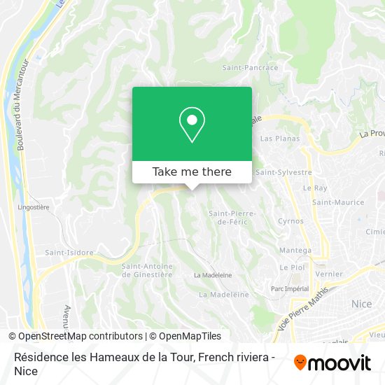 Résidence les Hameaux de la Tour map