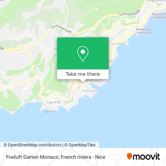 Freiluft Garten Monaco map