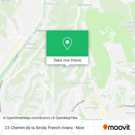 23 Chemin de la Sirole map