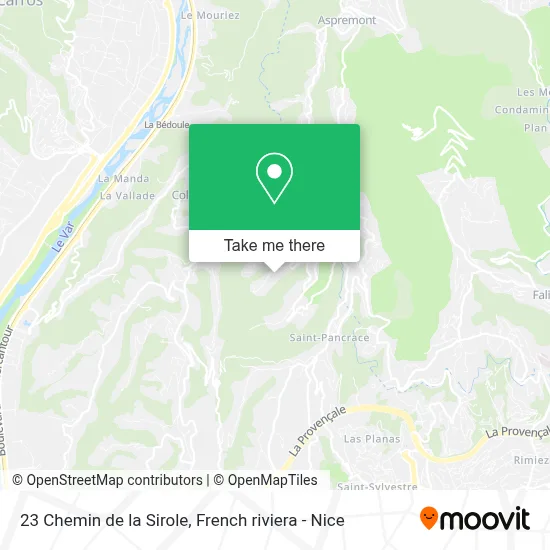 23 Chemin de la Sirole map