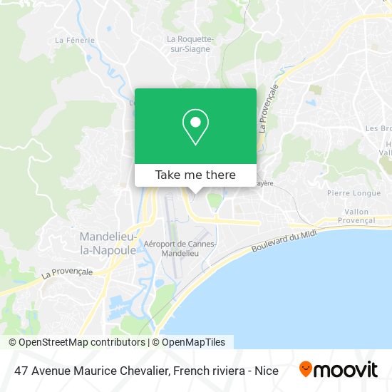 Mapa 47 Avenue Maurice Chevalier