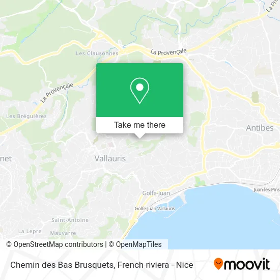 Chemin des Bas Brusquets map