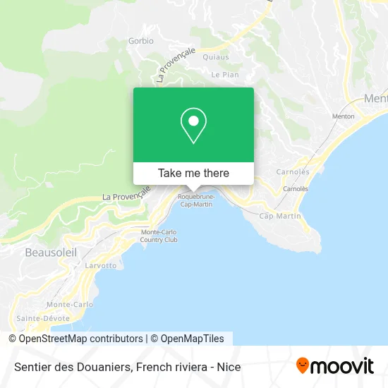 Sentier des Douaniers map