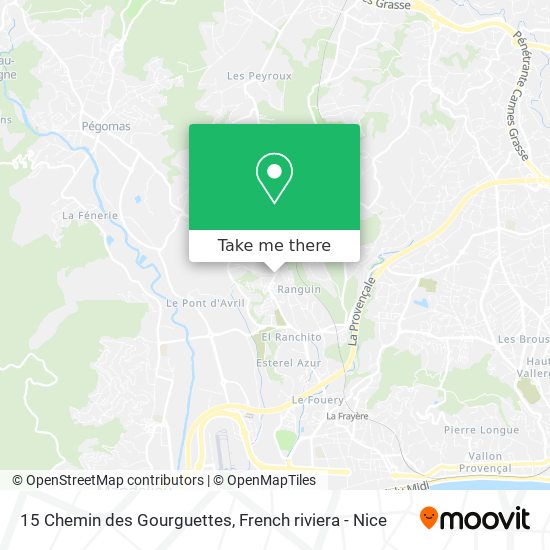 15 Chemin des Gourguettes map