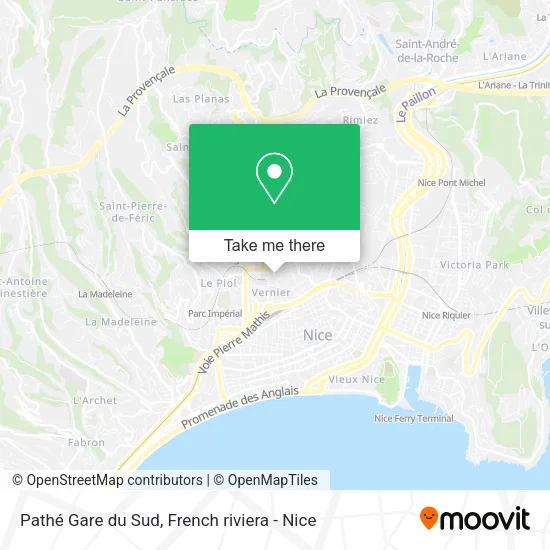 Pathé Gare du Sud map