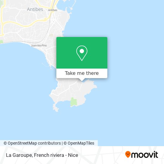 La Garoupe map