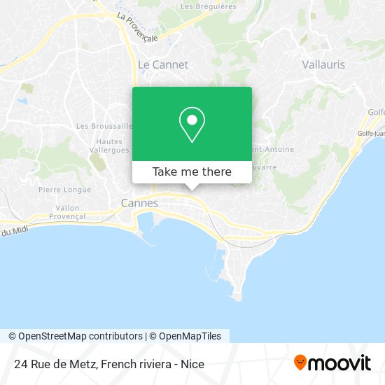 Mapa 24 Rue de Metz
