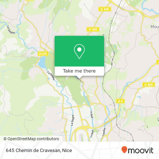 645 Chemin de Cravesan map