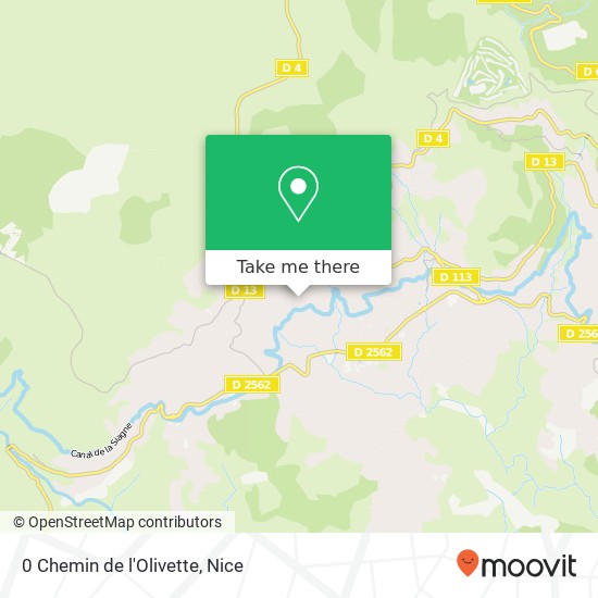 Mapa 0 Chemin de l'Olivette