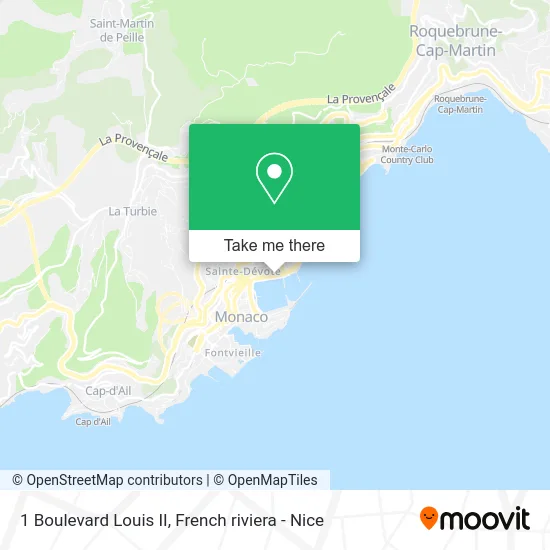 1 Boulevard Louis II map