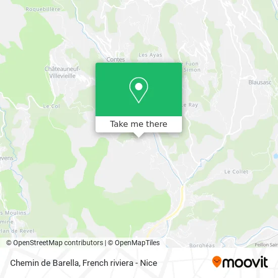 Chemin de Barella map