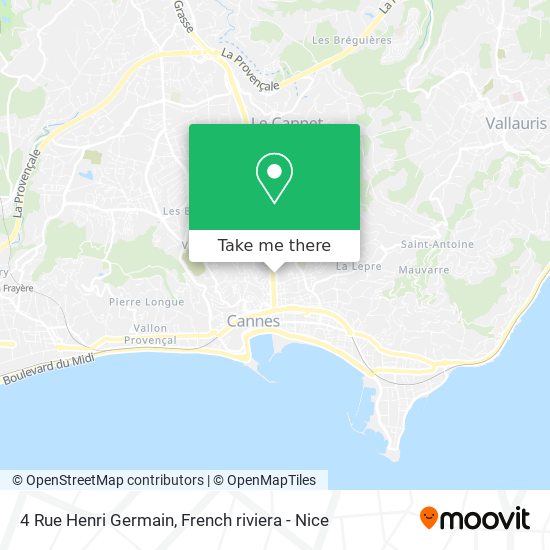 Mapa 4 Rue Henri Germain