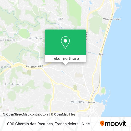 Mapa 1000 Chemin des Rastines