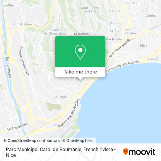 How To Get To Parc Municipal Carol De Roumanie In Nice By Bus Light Rail Or Train