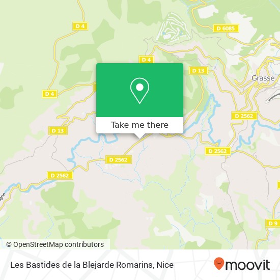 Les Bastides de la Blejarde Romarins map