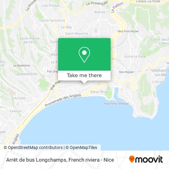 Arrêt de bus Longchamps map