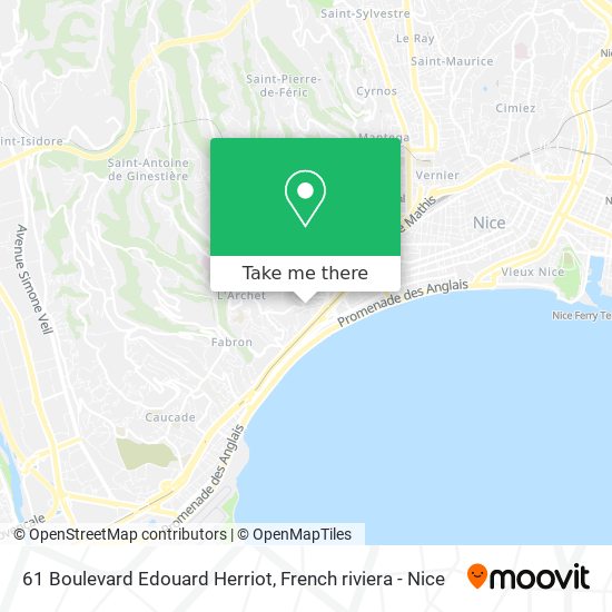 Mapa 61 Boulevard Edouard Herriot