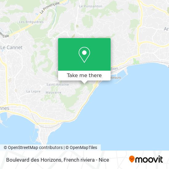 Mapa Boulevard des Horizons