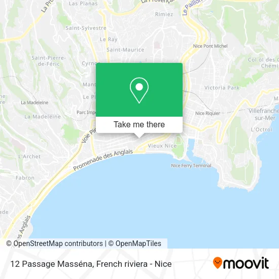 12 Passage Masséna map