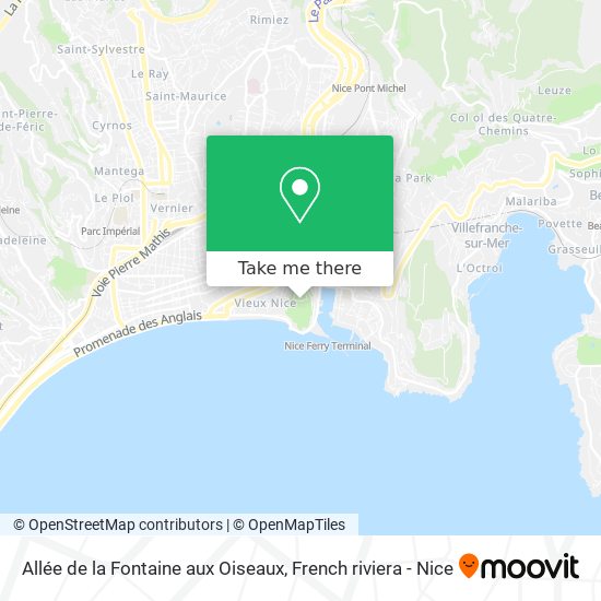 Allée de la Fontaine aux Oiseaux map