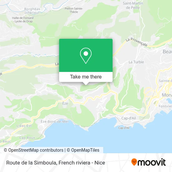 Route de la Simboula map