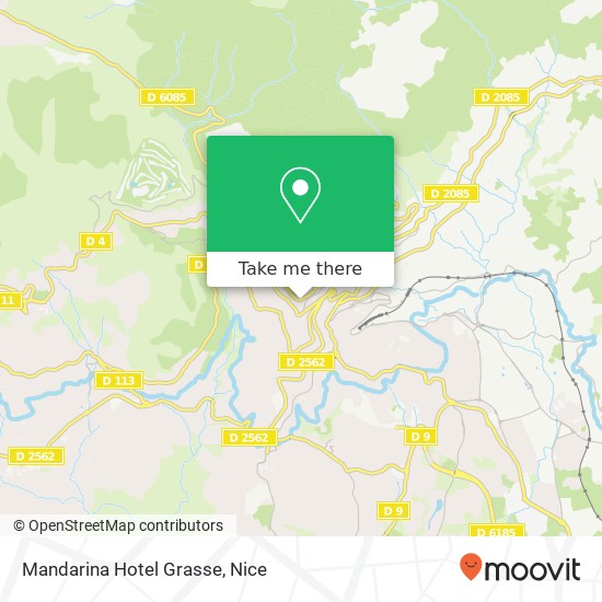 Mapa Mandarina Hotel Grasse