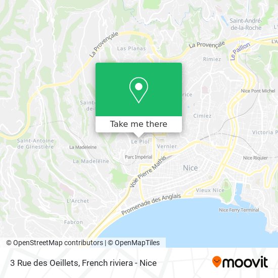 Mapa 3 Rue des Oeillets