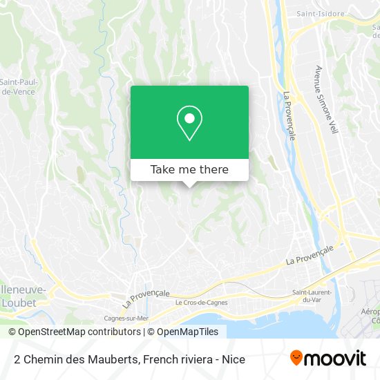 2 Chemin des Mauberts map