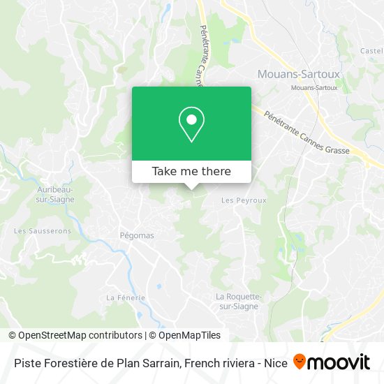 Piste Forestière de Plan Sarrain map