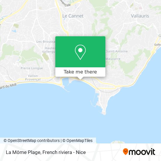 La Môme Plage map