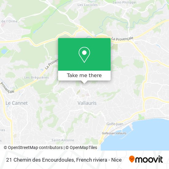 21 Chemin des Encourdoules map